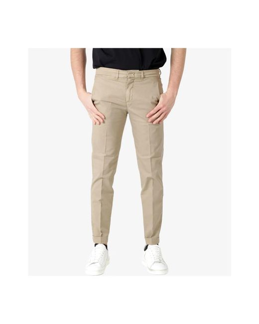 Fay Natural Slim-Fit Trousers for men