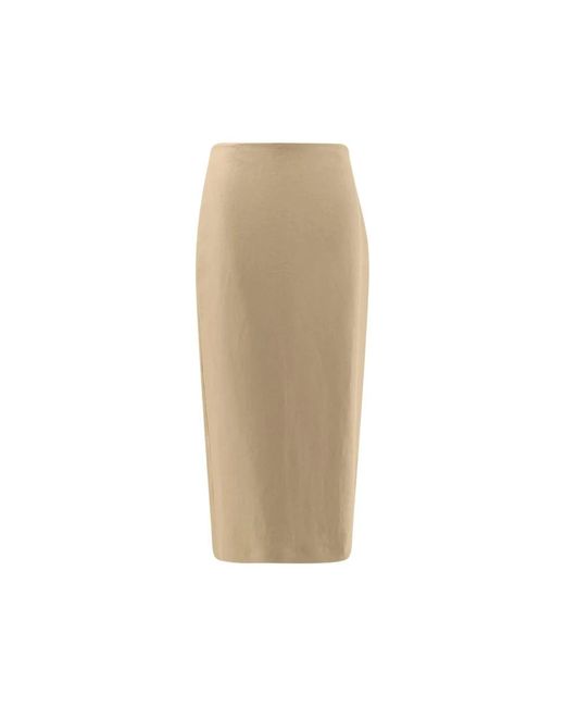 Max Mara Midi Rok in het Natural