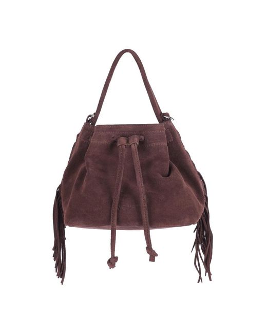 Vic Matié Brown Shoulder Bags