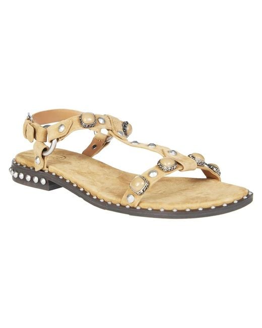Ash Metallic Flat Sandals