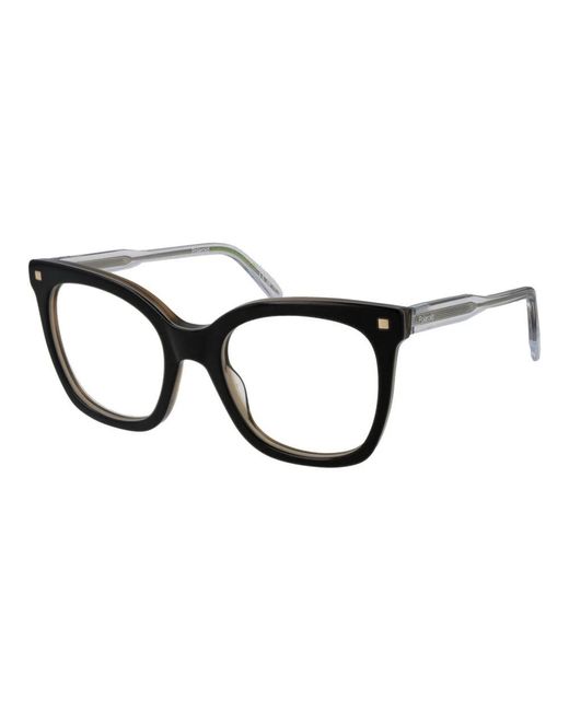Polaroid Black Schwarze Damen Optische Brillen Quadratischer Stil