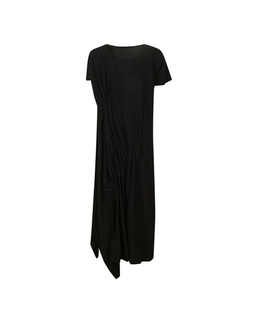 Midi Dresses Yohji Yamamoto de color Black