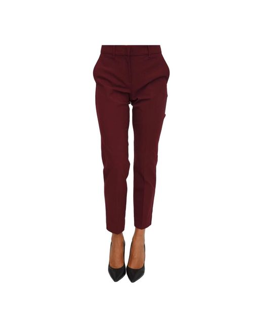 Marella Red Cropped Trousers
