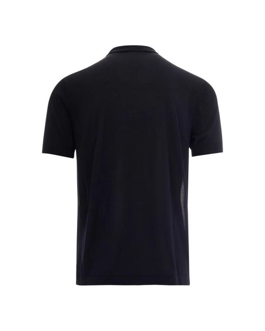 Emporio Armani Black Polo Shirts for men