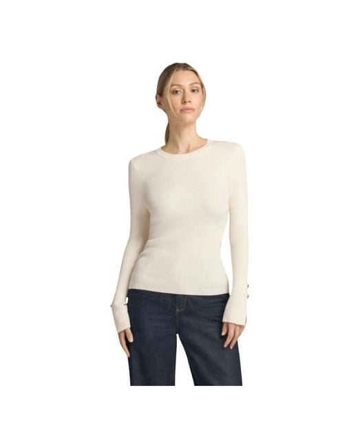 Guess Natural Round-Neck Knitwear