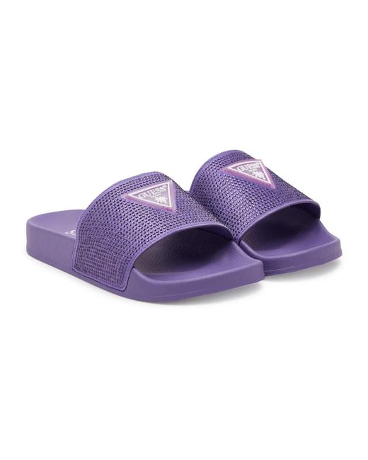 Guess Purple Sliders