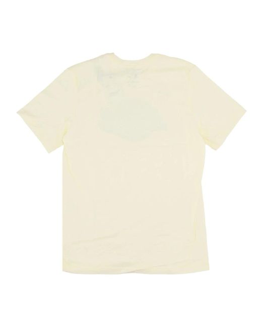 Nike Fitness ,Katoen Nba Essential Logo Tee Loslak in het Natural voor heren