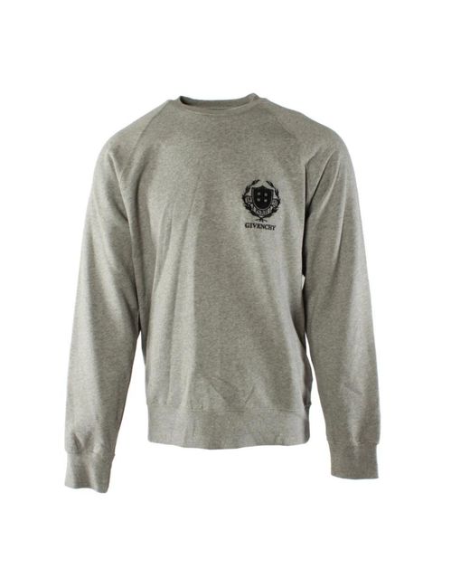 Givenchy Hoodies & Sweatvesten ,Grijs ,Katoen Slim Fit Sweater in het Gray voor heren