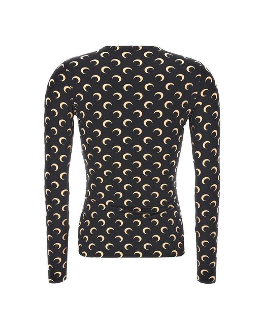 MARINE SERRE Black T-shirt