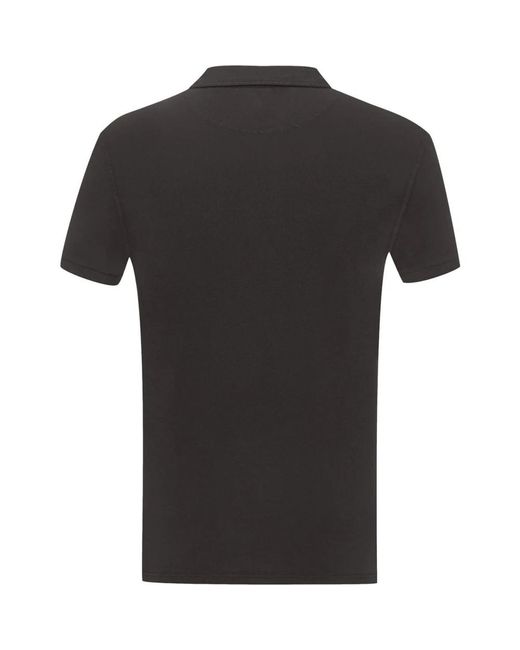 Fedeli Tops ,Grijs ,Katoen Polo Shirt Met Korte Mouwen in het Black voor heren