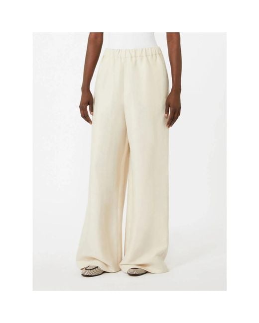 Max Mara Natural Wide Trousers