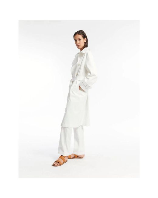 Coats > trench coats Ines De La Fressange Paris en coloris White