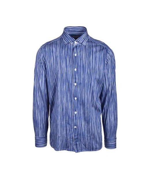 Camicia in cotone di Sonrisa in Blue da Uomo