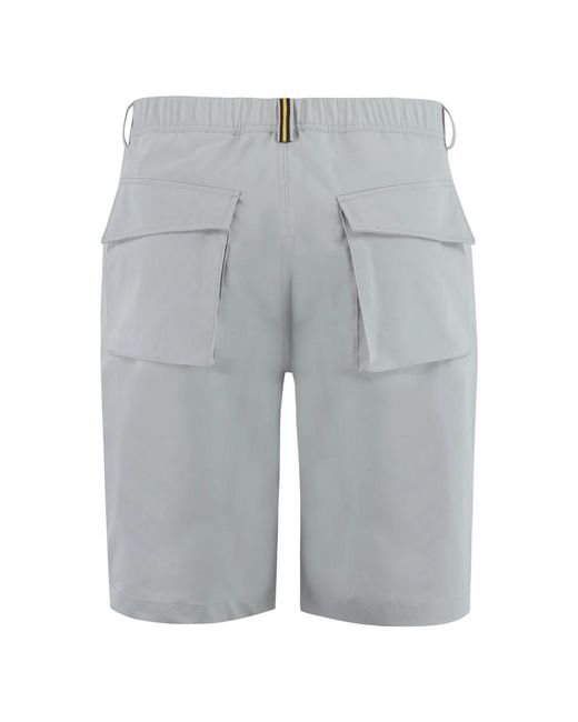 K-Way Gray Casual Shorts for men