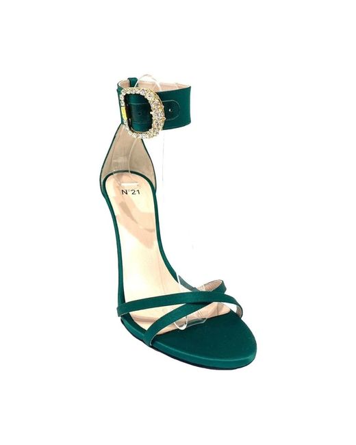 N°21 Green High Heel Sandals