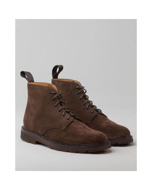 Henderson Brown Lace-Up Boots for men