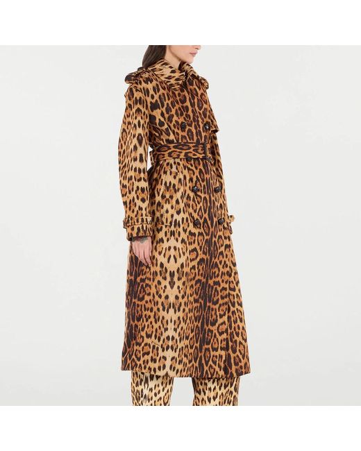 Roberto Cavalli Brown Trench Coats