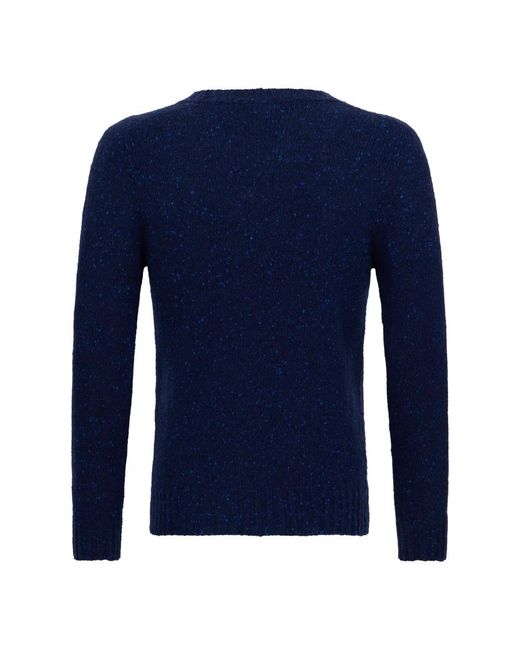 Malo Truien & Vesten ,Blauw ,Cashmere Trui Met Ronde Hals in het Blue voor heren