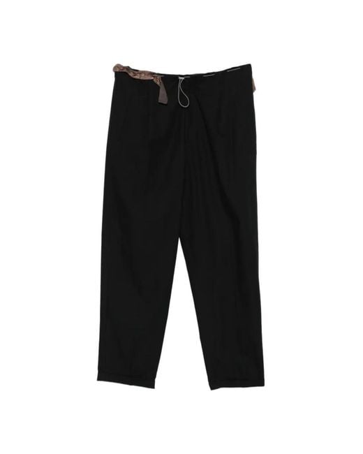 Magliano Black Straight Trousers for men