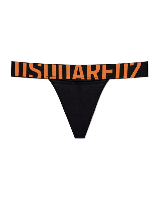 DSquared² Black Schnüre Mit Logo