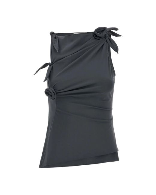 Coperni Asymmetric Flower Top in het Gray