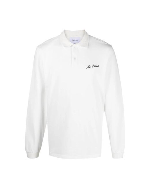 Palmes White Polo Shirts for men