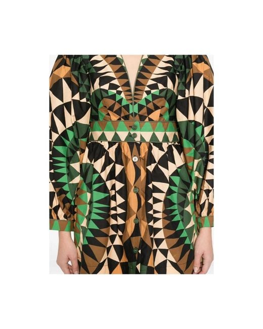 Farm Rio Green Short Dresses