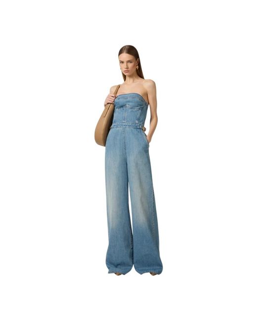 Elisabetta Franchi Blue Jumpsuits