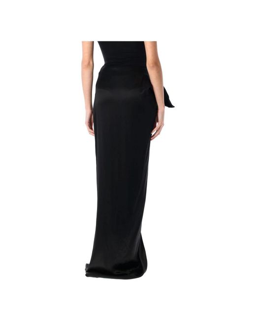 Balenciaga Black Stylischer Wickelrock Für Frauen