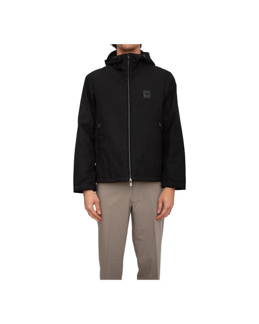 Emporio Armani Black Light Jackets for men