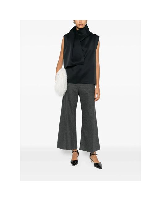 Khaite Overhemden ,Zwart ,Loe Draped Top in het Black
