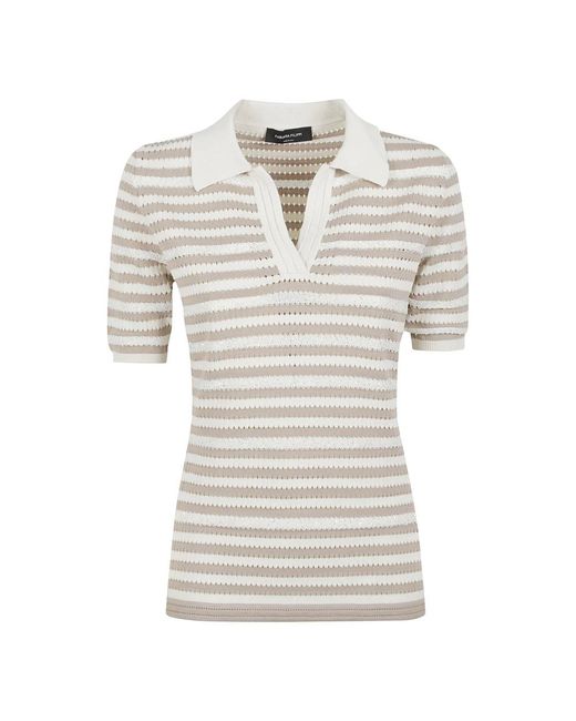 Fabiana Filippi Gray V-Neck Knitwear