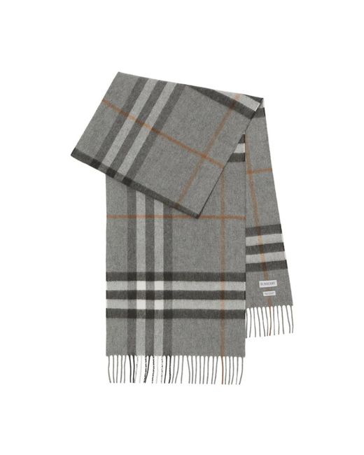 Burberry Gray Winter Scarves