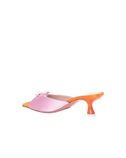 Vivetta Pink Heeled Mules