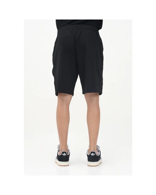 EA7 Black Casual Shorts for men