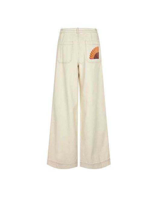 Lolly's Laundry Natural Wide Trousers