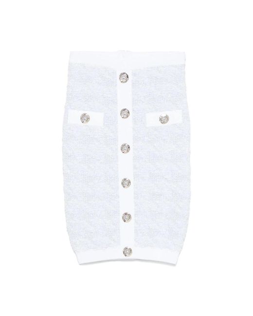 Short Skirts Balmain de color White
