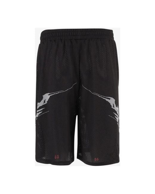 44 Label Group Black Casual Shorts for men