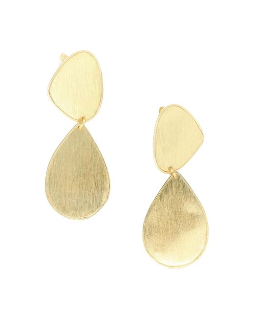 LOTT.gioielli Metallic Cl Stone Shape Drop Double