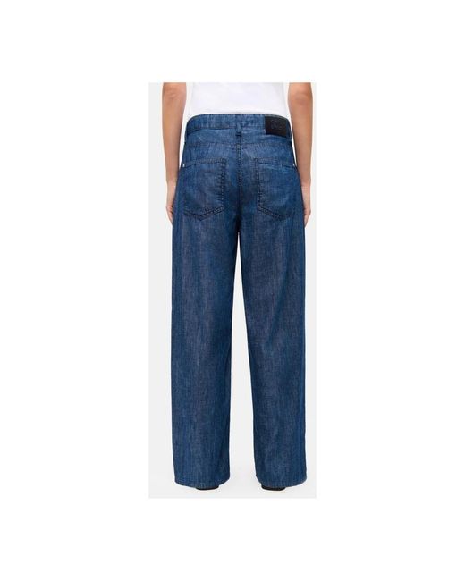 Cambio Blue Straight Fit Jeans