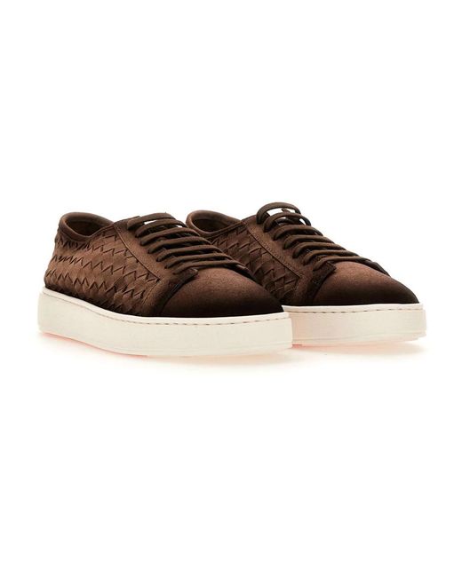 Santoni Brown Sneakers for men