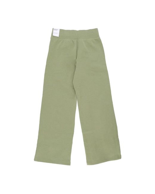 Nike Fitness ,Groen ,Katoen Fleece Wijde Broek Phoenix Alligator in het Green
