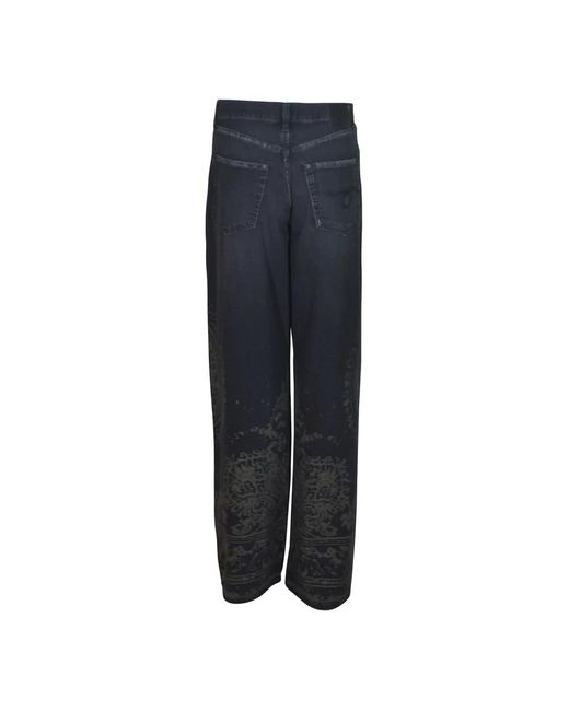 R13 Rechte Jeans in het Blue