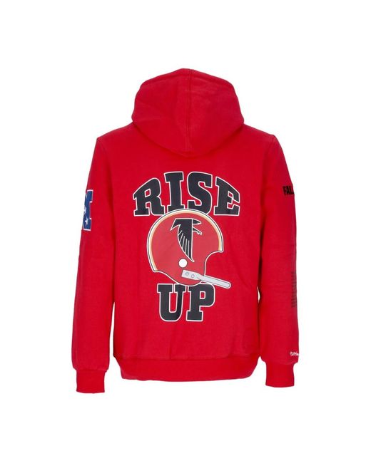Hoodies Mitchell & Ness de hombre de color Red