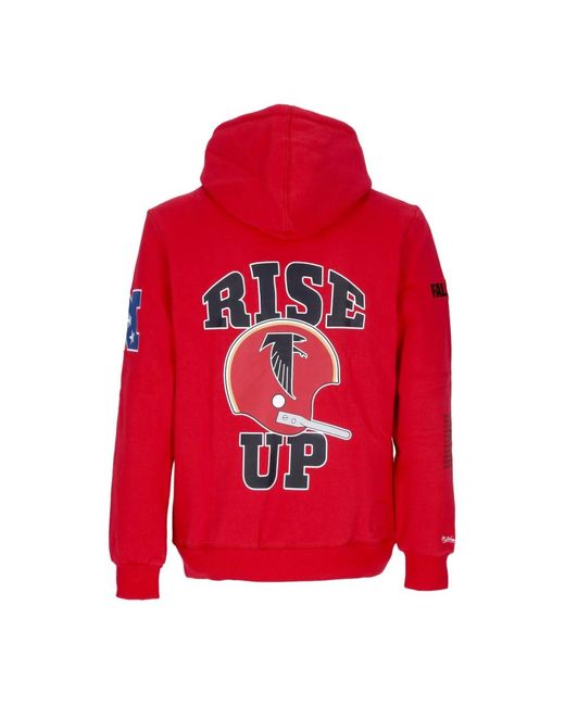 Mitchell & Ness Red Hoodies for men