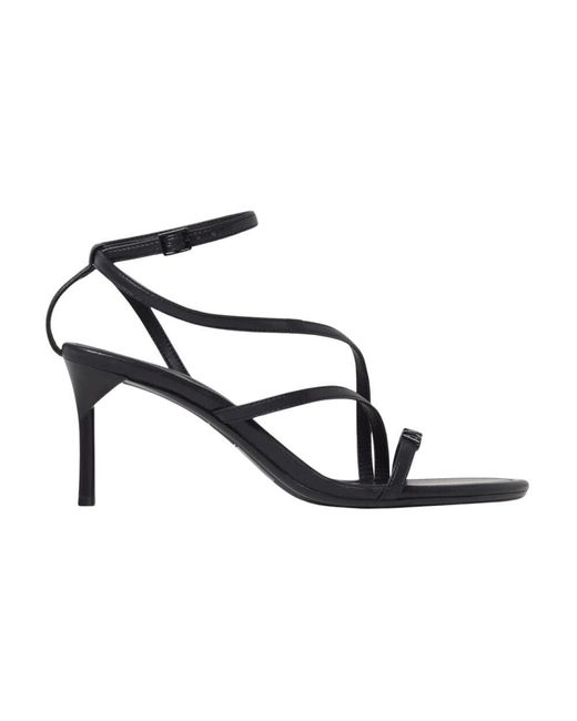 ARMANI EXCHANGE Black Schwarze Stiletto Sandalen Elegantes Design