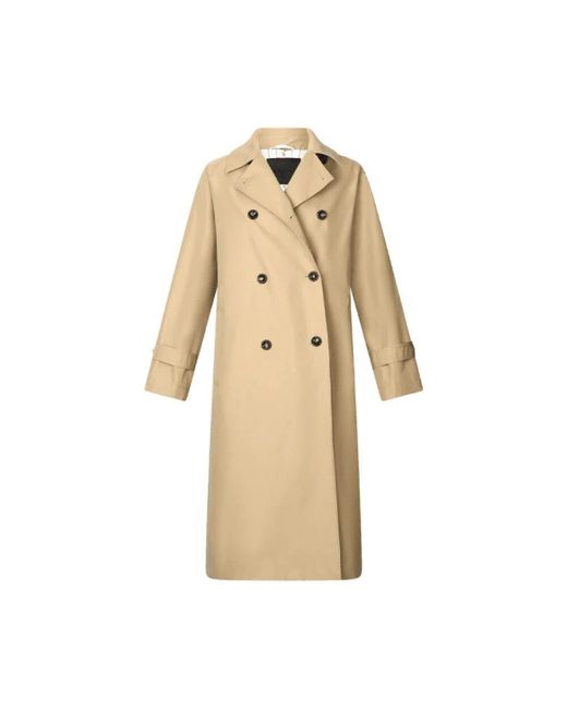 Double-Breasted Coats Liu Jo en coloris Natural