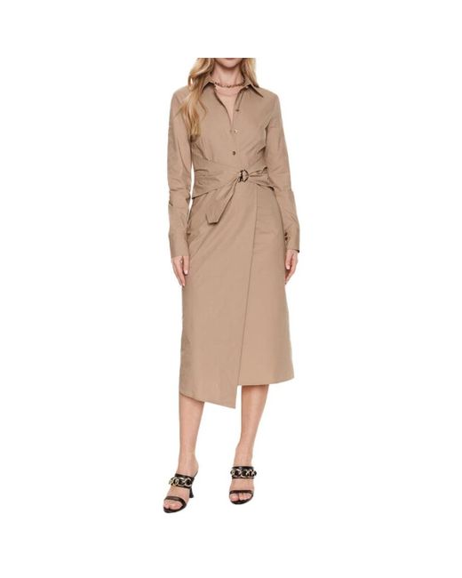 Patrizia Pepe Natural Midi Dresses