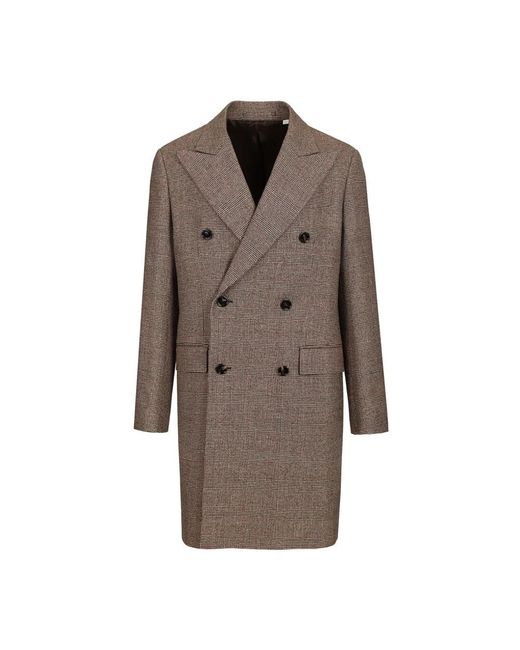 Burberry Brown Double-Breasted Coats for men