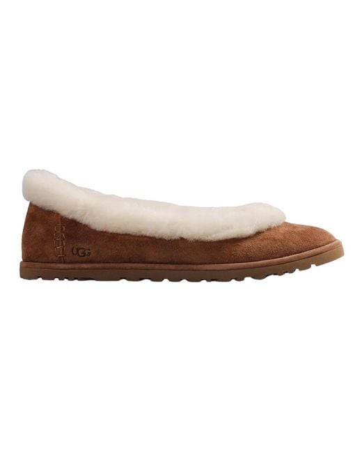 Ballerinas Ugg en coloris Brown